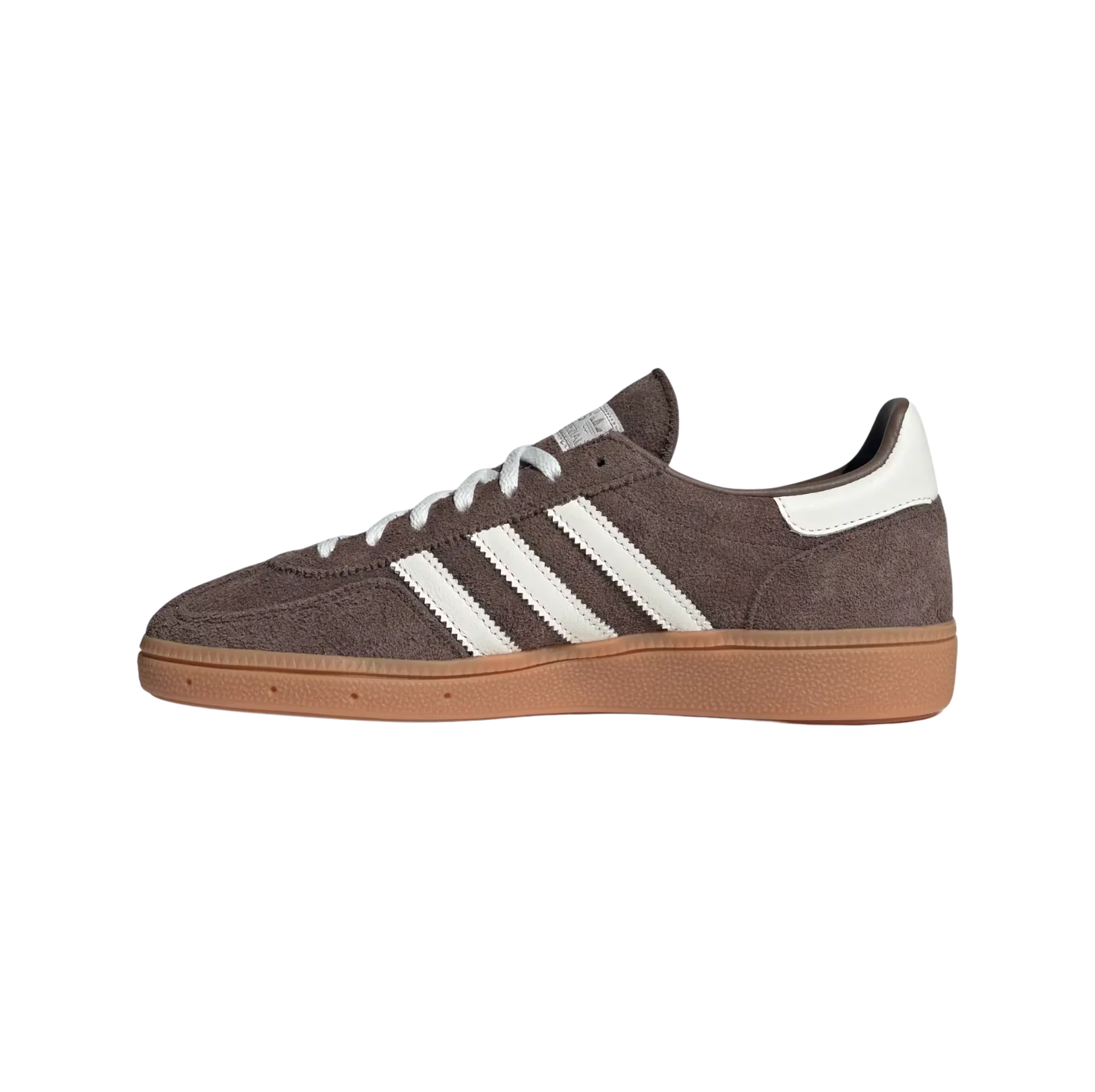 Adidas Spezial Earth Strata – vue latérale opposée des baskets rétro en suède avec semelle gomme et bandes blanches